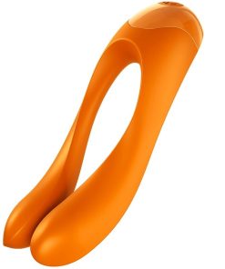 SATISFYER CANDY CANE PRSTNI VIBRATOR ORANŽEN