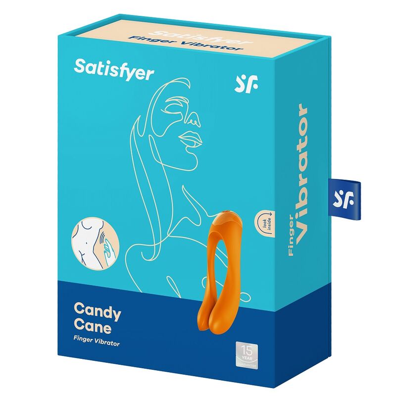SATISFYER CANDY CANE PRSTNI VIBRATOR ORANŽEN - slika 2
