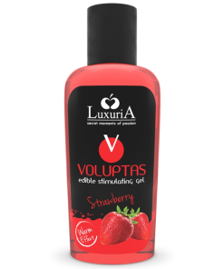LUXURIA VOLUPTAS UŽITNI STIMULATIVNI GEL Z OGREVALNIM UČINKOM - JAGODA 100 ML