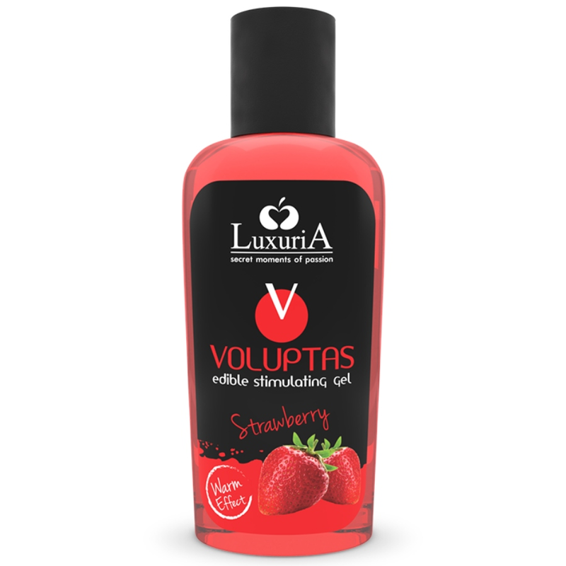 LUXURIA VOLUPTAS UŽITNI STIMULATIVNI GEL Z OGREVALNIM UČINKOM - JAGODA 100 ML