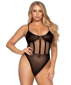 Alternative view of LEG AVENUE BODYSUIT AND SKIRT SET ONE SIZE