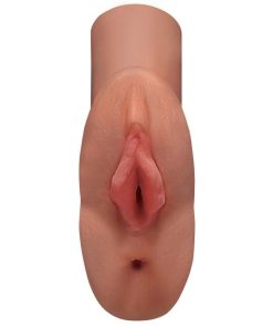 Alternative view of PDX PLUS+ PERFECT PUSSY DVOJNI VAGINALNI STROKER - KARAMELNO KOŽNA BARVA