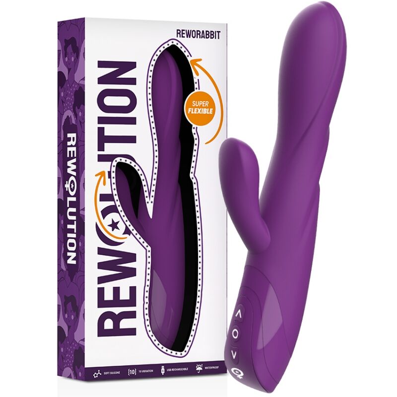 REWOLUTION REWORABBIT FLEKSIBILEN VIBRATOR Z ZAJČKOM
