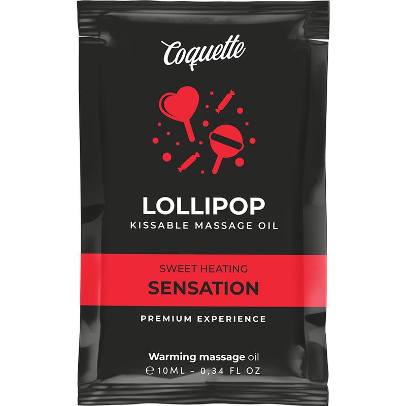 COQUETTE CHIC DESIRE LOLLIPOP POLJUBLJAJOČE MASAŽNO OLJE Z OGREVALNIM UČINKOM 10 ML