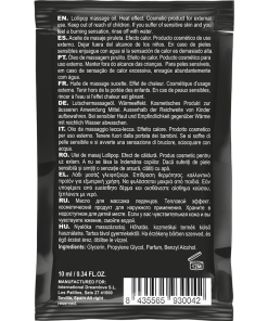 COQUETTE CHIC DESIRE LOLLIPOP POLJUBLJAJOČE MASAŽNO OLJE Z OGREVALNIM UČINKOM 10 ML - slika 2