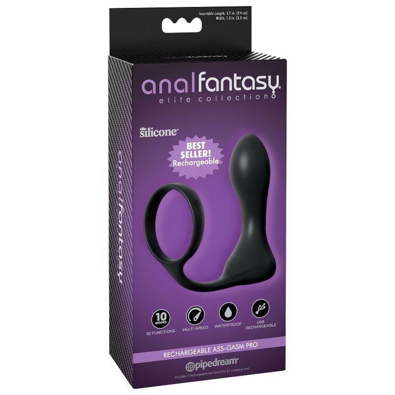 ANAL FANTASY ELITE COLLECTION ASS-GASM PRO POLNILNI VIBRACIJSKI ANALNI ČEP - slika 3