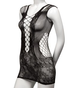 CALEX PEEK-A-BOO MINI DRESS ONE SIZE