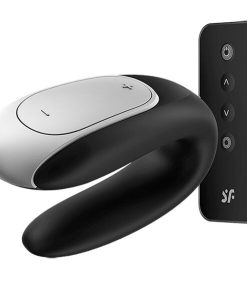 Alternative view of SATISFYER DOUBLE FUN PARTNERSKI VIBRATOR - ČRN