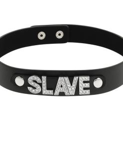 COQUETTE CHIC DESIRE CHOKER IZ VEGANSKEGA USNJA - SLAVE - slika 3