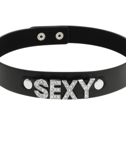 COQUETTE CHIC DESIRE ROČNO IZDELAN CHOKER IZ VEGANSKEGA USNJA - SEXY - slika 3