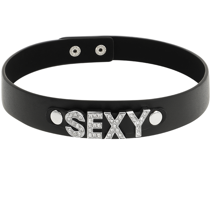 COQUETTE CHIC DESIRE ROČNO IZDELAN CHOKER IZ VEGANSKEGA USNJA - SEXY - slika 3