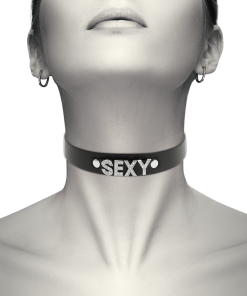 COQUETTE CHIC DESIRE ROČNO IZDELAN CHOKER IZ VEGANSKEGA USNJA - SEXY - slika 2