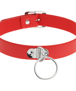 COQUETTE CHIC DESIRE ROČNO IZDELAN FETIŠ CHOKER - RDEČ - slika 3