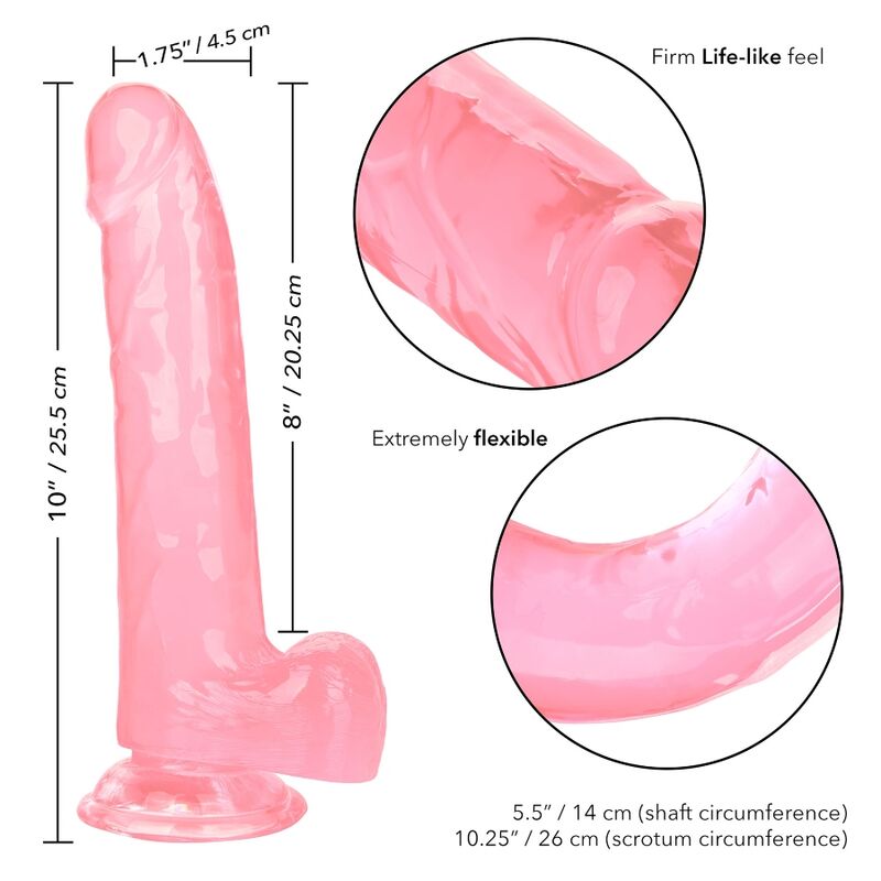 CALEX SIZE QUEEN DILDO - ROZA 20.3 CM - slika 3