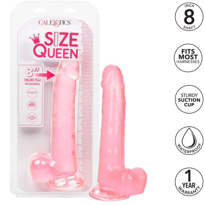 CALEX SIZE QUEEN DILDO - ROZA 20.3 CM - slika 2