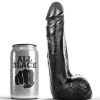 ALL BLACK DILDO SMOOTH 20 CM