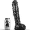 ALL BLACK DILDO - 29 CM