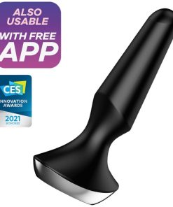 SATISFYER PLUG ILICIOUS 2 VIBRACIJSKI ČEP - ČRN