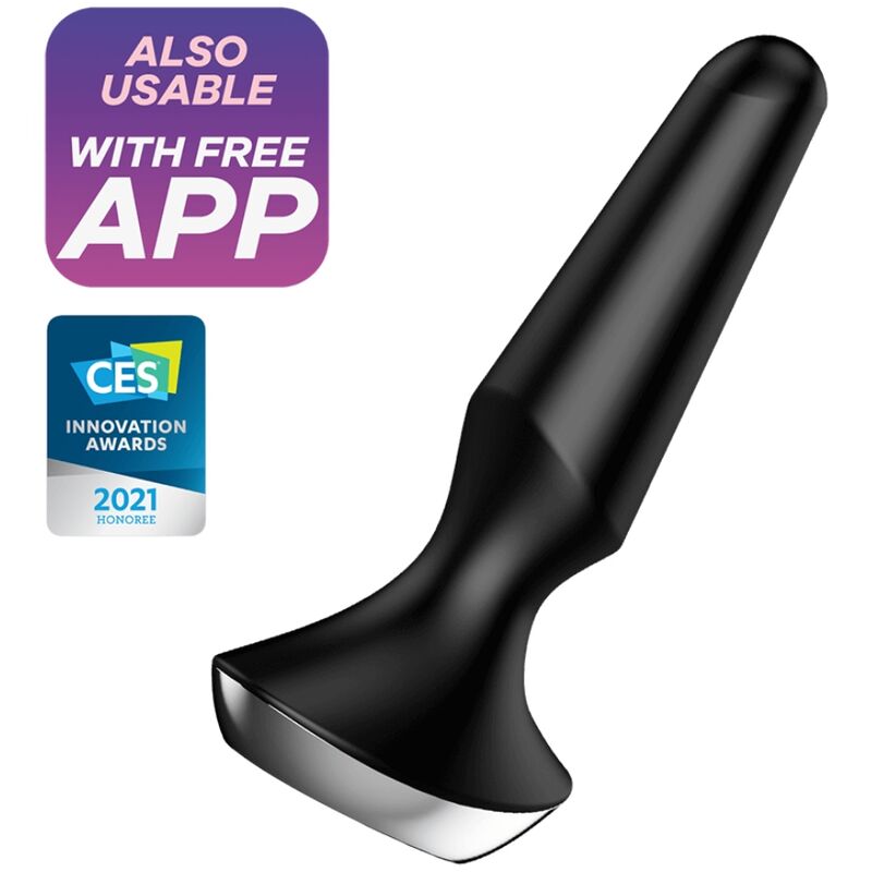 SATISFYER PLUG ILICIOUS 2 VIBRACIJSKI ČEP - ČRN