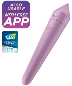 SATISFYER ULTRA POWER BULLET VIBRATOR 8 - VIJOLIČEN