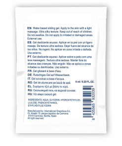 WATERFEEL GEL ZA DRSENJE NA VODNI OSNOVI - NEVTRALEN 6 ML - slika 3