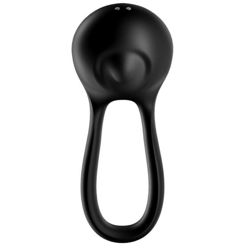 SATISFYER MAJESTIC VIBRATOR Z DVOJNIM OBROČKOM - ČRN - slika 2