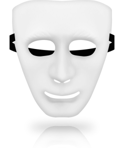 Alternative view of OHMAMA MASKS BELA MASKA V ENI VELIKOSTI