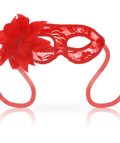 OHMAMA MASKS LACE EYEMASK AND FLOWER - RED
