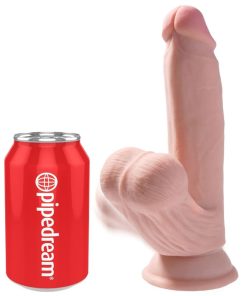 Alternative view of KING COCK PLUS 3D PENIS Z NIHANJEM MOD 15.2 CM - SVETLO KOŽNAT