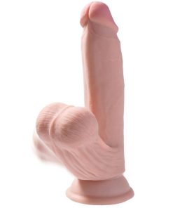 KING COCK PLUS 3D PENIS Z NIHANJEM MOD 15.2 CM - SVETLO KOŽNAT