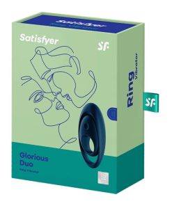 SATISFYER GLORIOUS VIBRATOR Z DVOJNIM OBROČKOM MODER - slika 3