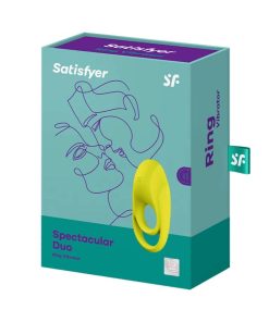 SATISFYER SPECTACULAR VIBRATOR Z DVOJNIM OBROČKOM RUMEN - slika 3