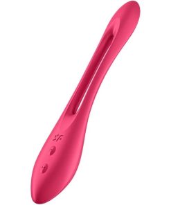 SATISFYER ELASTIC JOY MULTI VIBRATOR - RDEČ