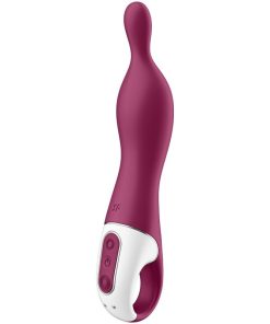 SATISFYER A-MAZING 1 VIBRATOR ZA A-TOČKO - JAGODIČEVO VIJOLIČEN