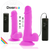 DIVERSIA FLEKSIBILNI VIBRIRAJOČI DILDO 20,5 CM - VIJOLIČEN