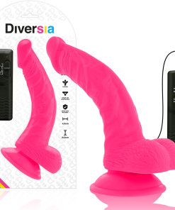 DIVERSIA FLEKSIBILNI VIBRIRAJOČI DILDO 21,5 CM - VIJOLIČEN