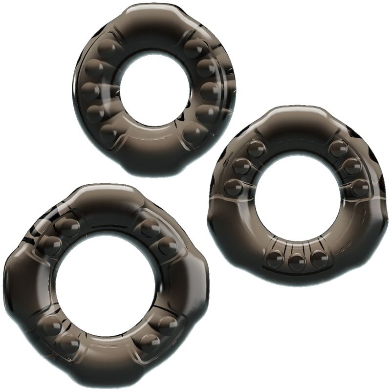 COCK RINGS YVONNE KOMPLET TREH OBROČKOV ZA PENIS