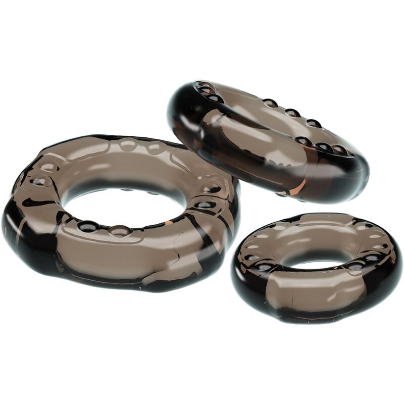 COCK RINGS YVONNE KOMPLET TREH OBROČKOV ZA PENIS - slika 2