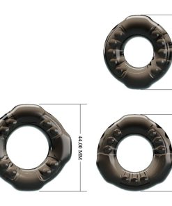 COCK RINGS YVONNE KOMPLET TREH OBROČKOV ZA PENIS - slika 3