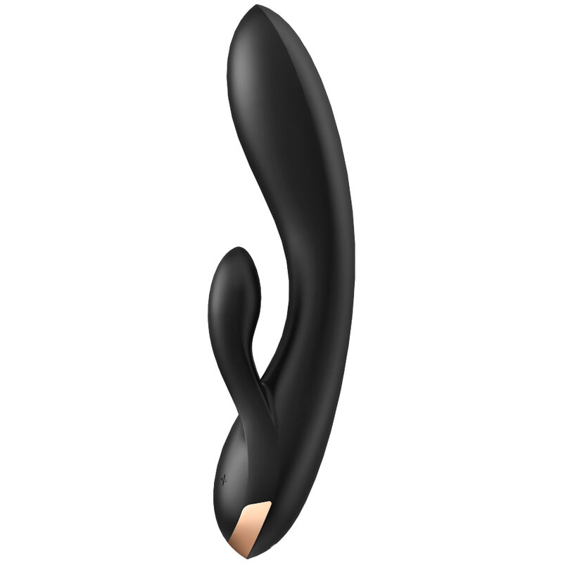 SATISFYER DVOJNI FLEKSIBILNI VIBRATOR - ČRN - slika 2