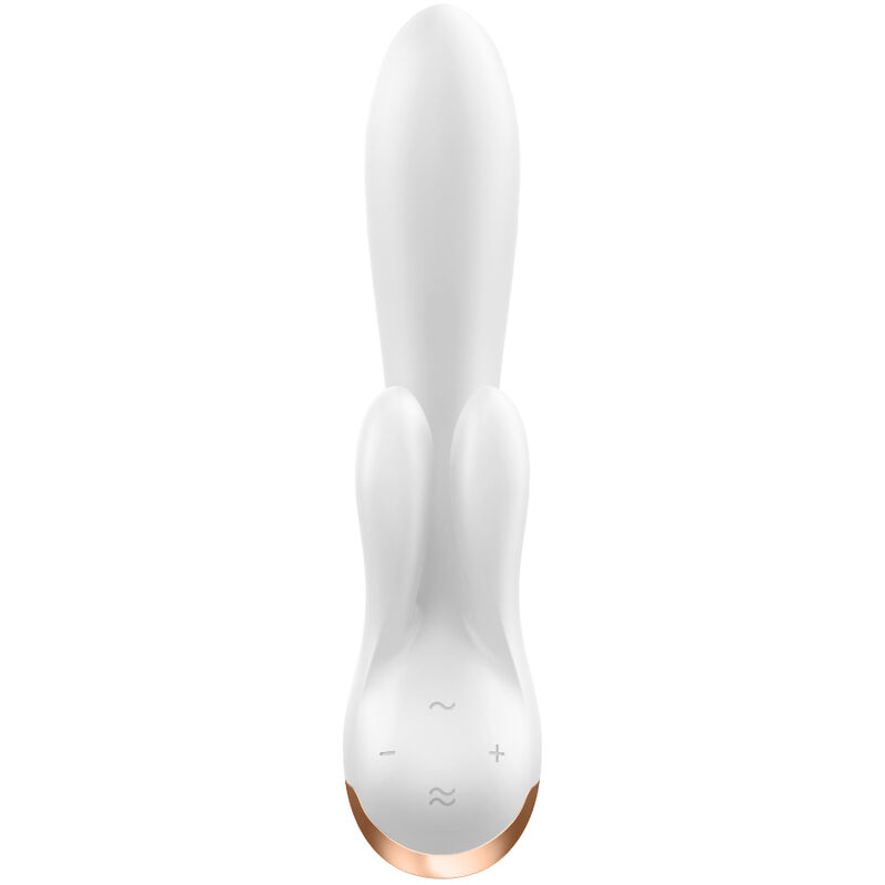 SATISFYER DVOJNI FLEKSIBILNI VIBRATOR - BEL - slika 3
