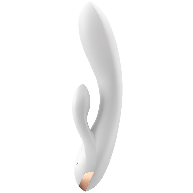 SATISFYER DVOJNI FLEKSIBILNI VIBRATOR - BEL - slika 2