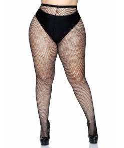 LEG AVENUE FISHNET PANTYHOSE  PLUS SIZE - slika 3