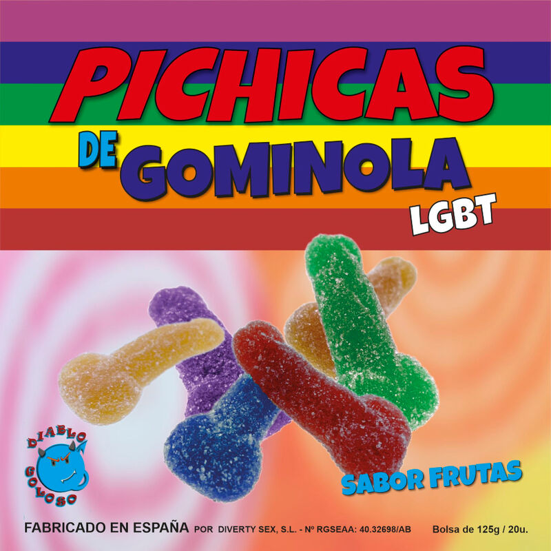 DIABLO PICANTE - GUMMY PENIS FRUITS WITH SUGAR LGBT