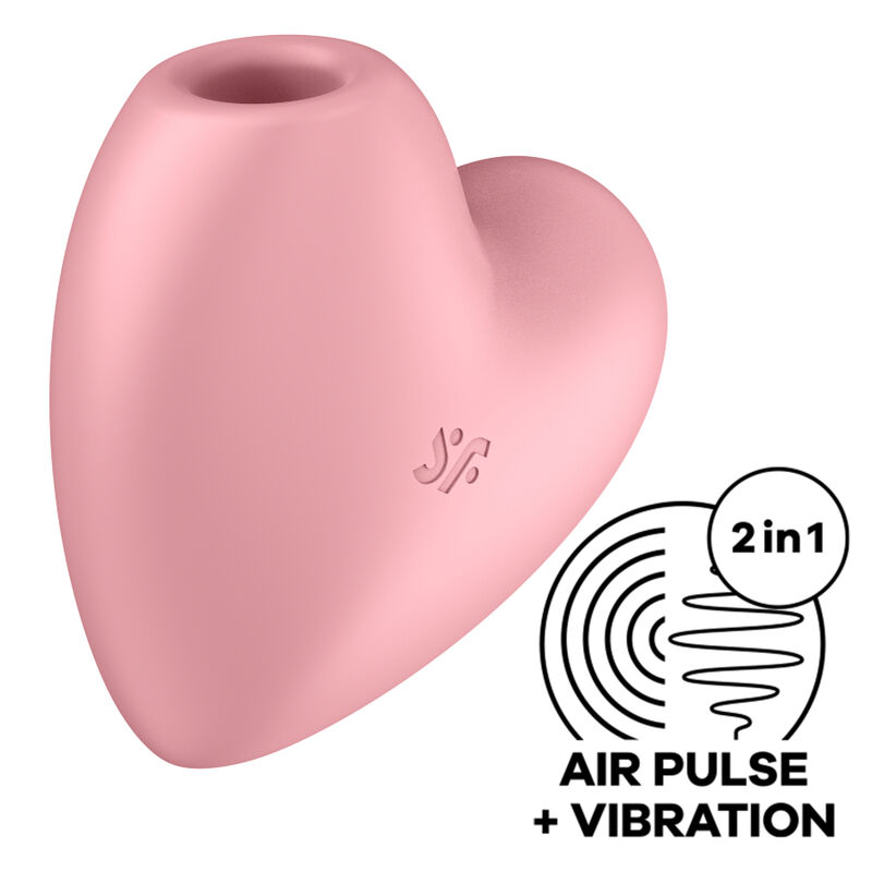 SATISFYER CUTIE HEART STIMULACIJSKI VIBRATOR - ROZA