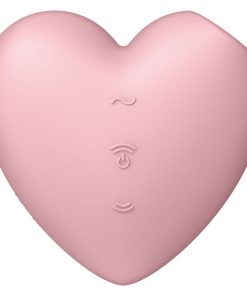 SATISFYER CUTIE HEART STIMULACIJSKI VIBRATOR - ROZA - slika 2