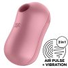 SATISFYER COTTON CANDY STIMULATOR VIBRATOR - PINK