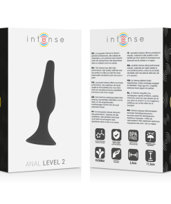 INTENSE ANALNI ČEP LEVEL 2 11,5 CM - ČRNI - slika 3