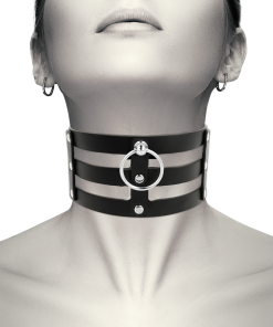 COQUETTE CHIC DESIRE ROČNO IZDELAN CHOKER IZ VEGANSKEGA USNJA - FETISH - slika 2