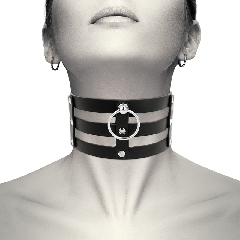COQUETTE CHIC DESIRE ROČNO IZDELAN CHOKER IZ VEGANSKEGA USNJA - FETISH - slika 2